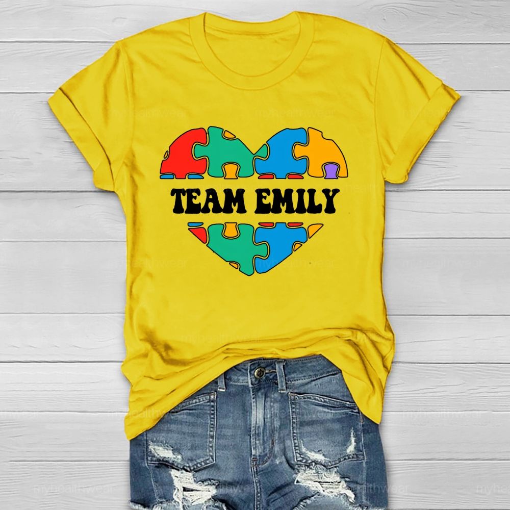 Personalized Team Name Team Emily Healthwear T-shirt