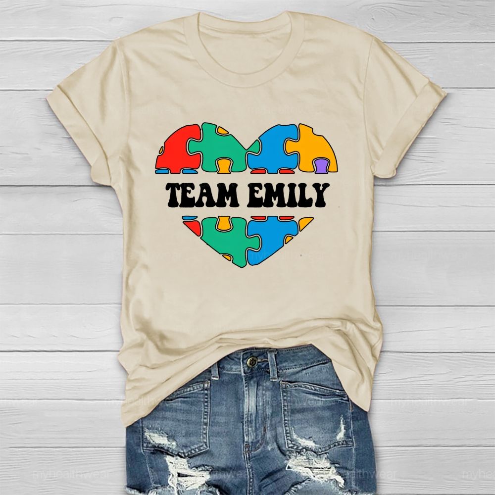 Personalized Team Name Team Emily Healthwear T-shirt