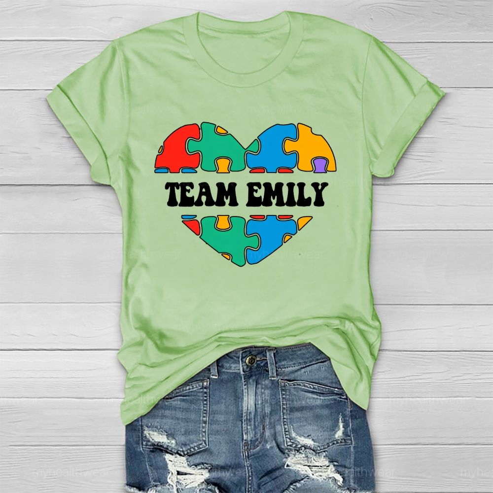 Personalized Team Name Team Emily Healthwear T-shirt