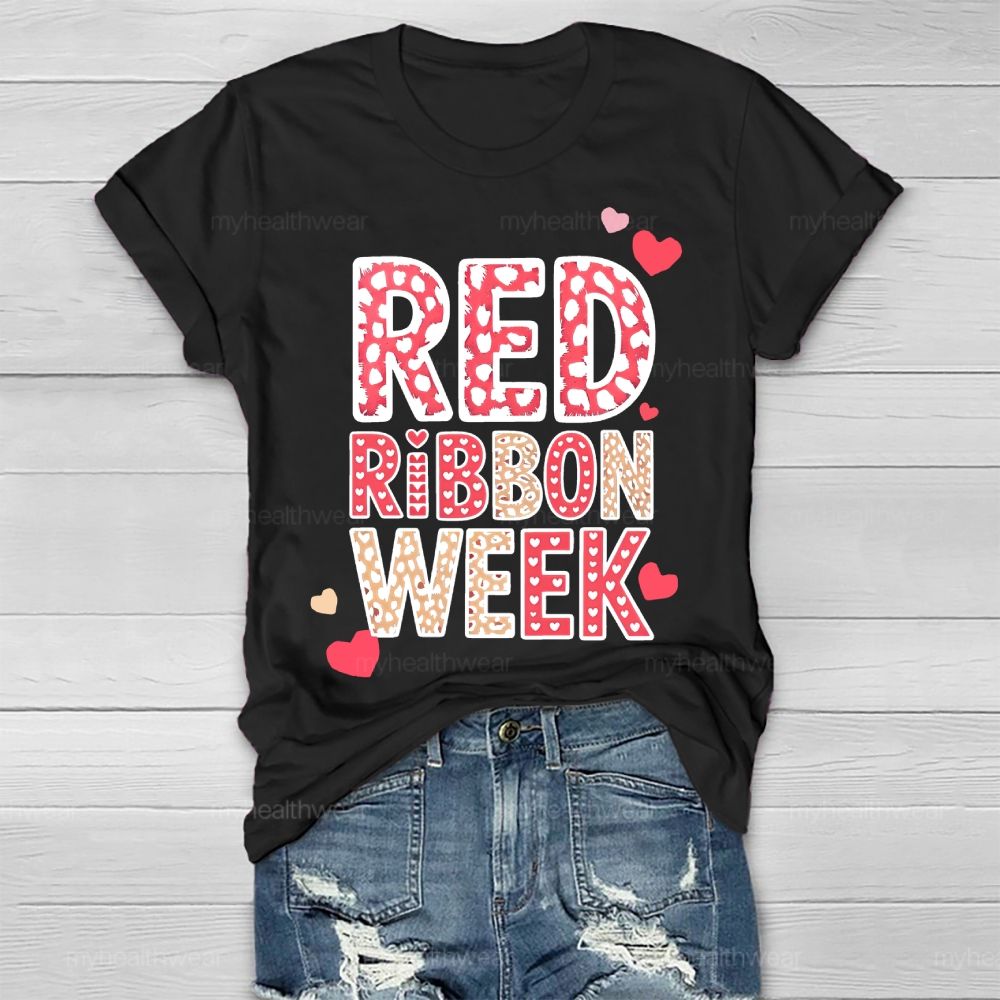 Red Ribbon Week   Healthwear T-shirt
