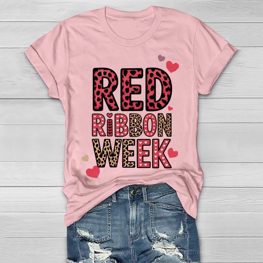 Red Ribbon Week   Healthwear T-shirt
