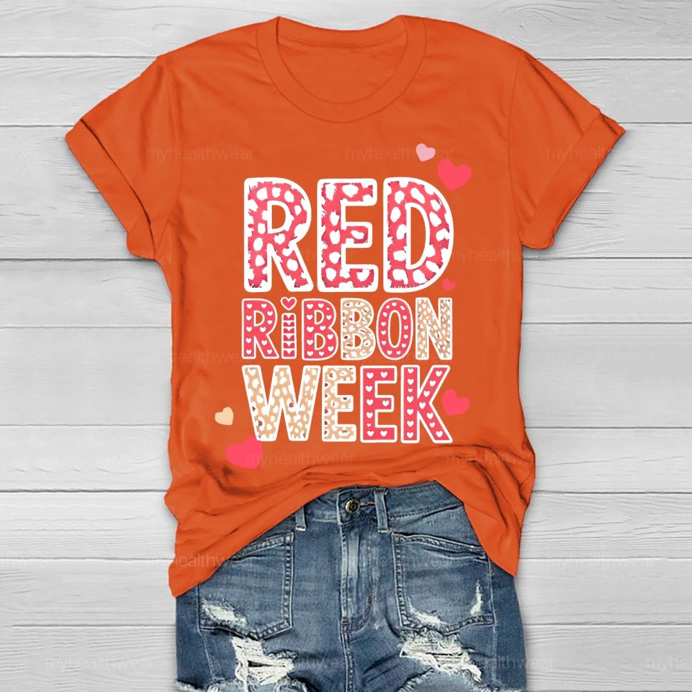 Red Ribbon Week   Healthwear T-shirt