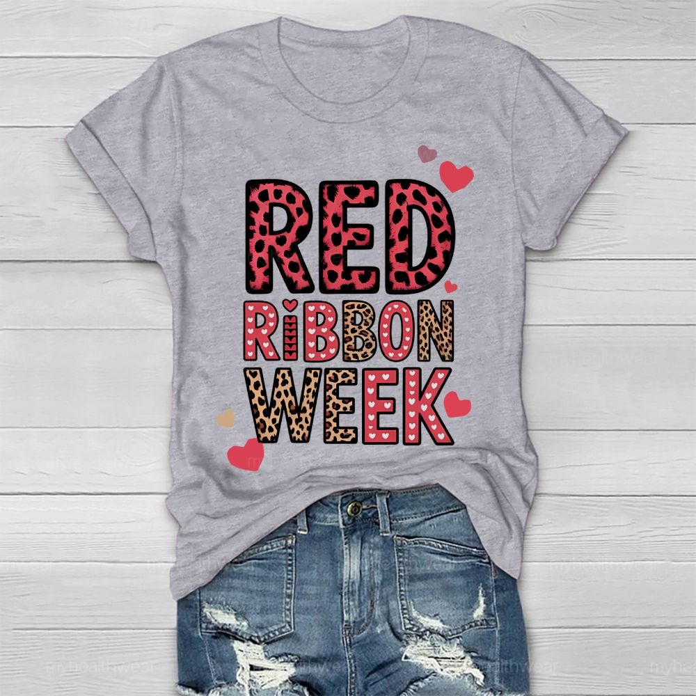 Red Ribbon Week   Healthwear T-shirt