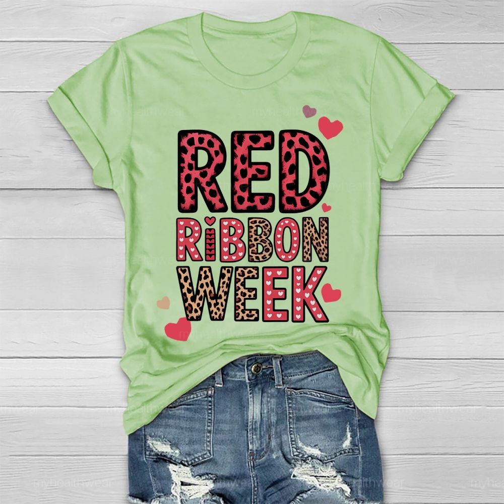 Red Ribbon Week   Healthwear T-shirt