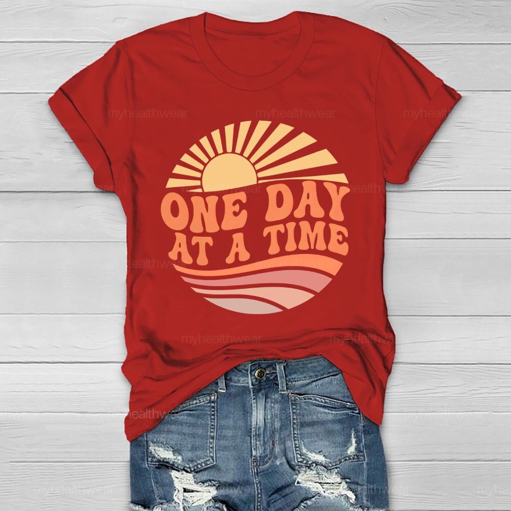 One Day At A Time  Healthwear T-shirt