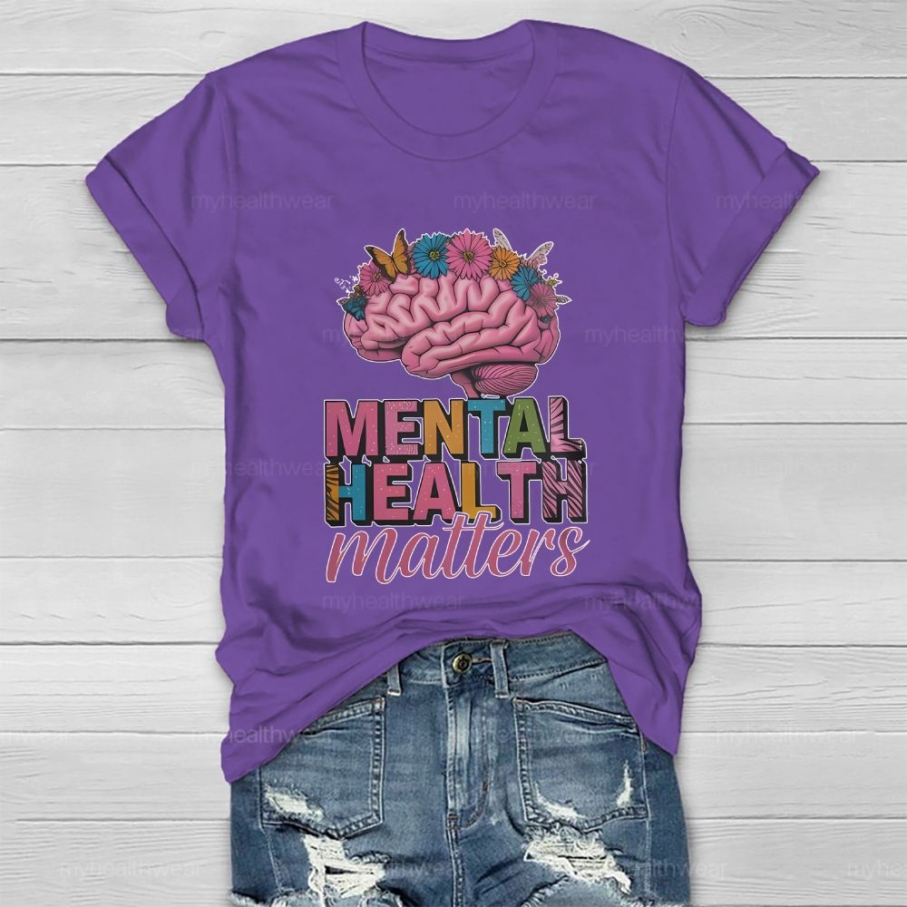 Mental Health Matters Brain Healthwear T-shirt