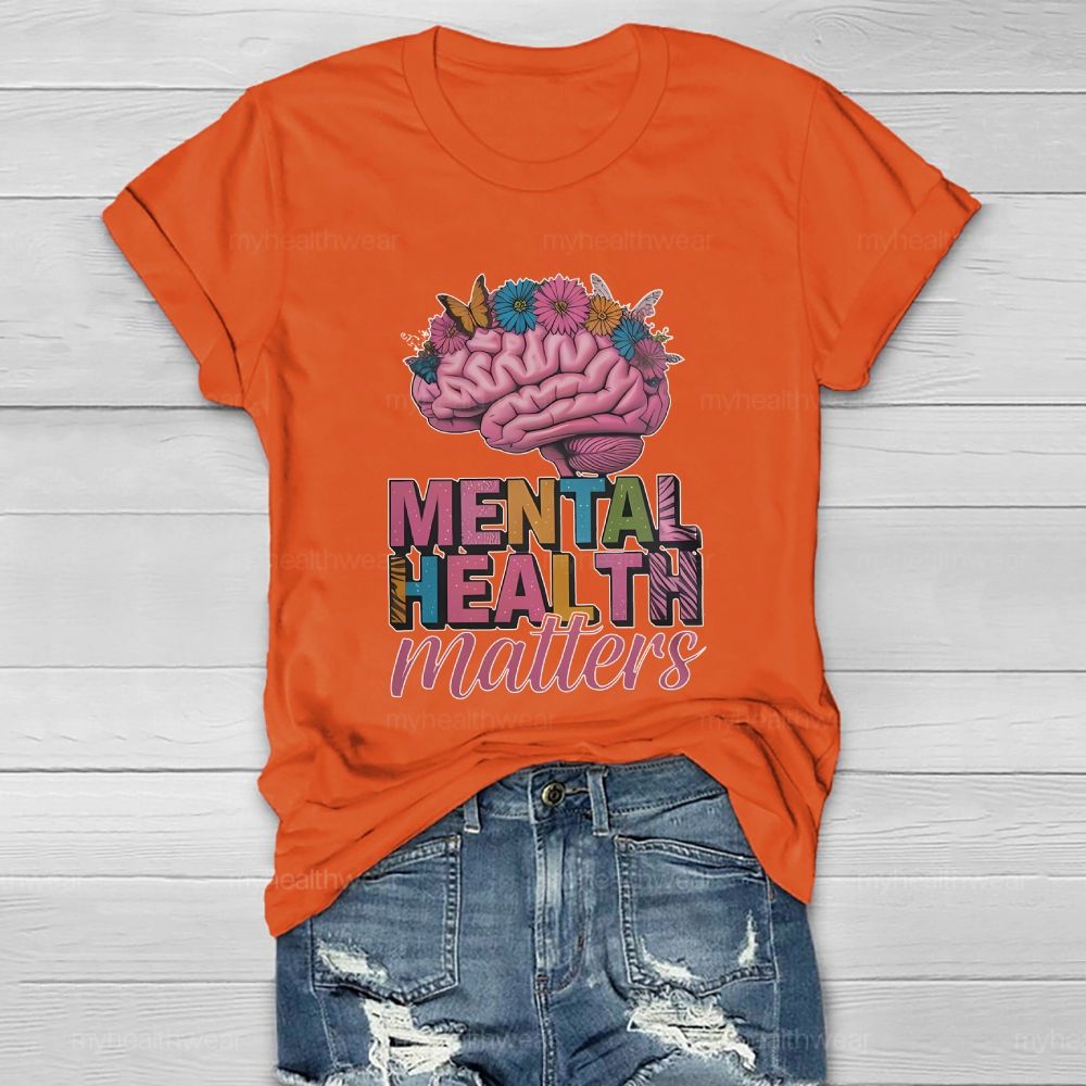 Mental Health Matters Brain Healthwear T-shirt
