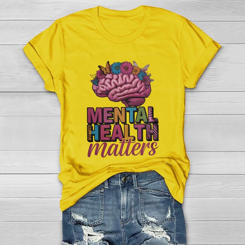 Mental Health Matters Brain Healthwear T-shirt