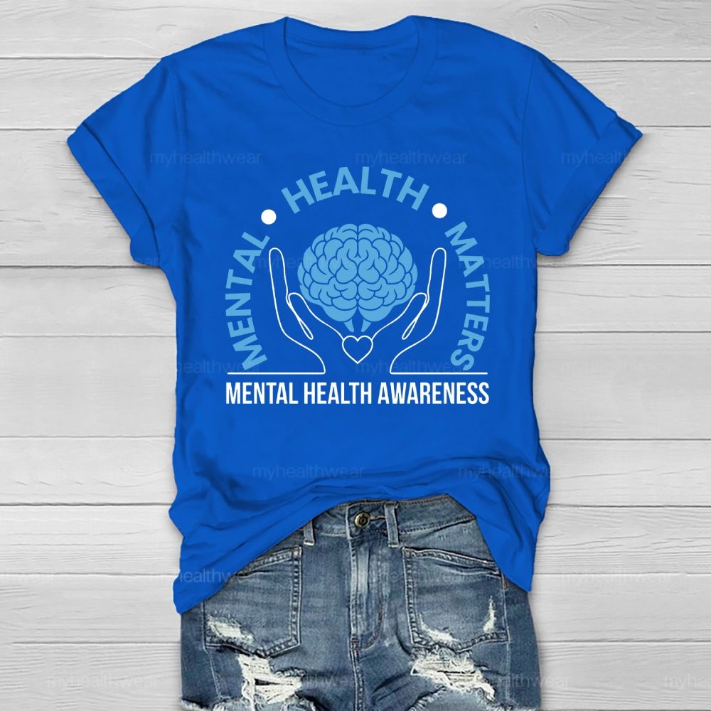 Mental Health Matters Awareness Healthwear T-shirt