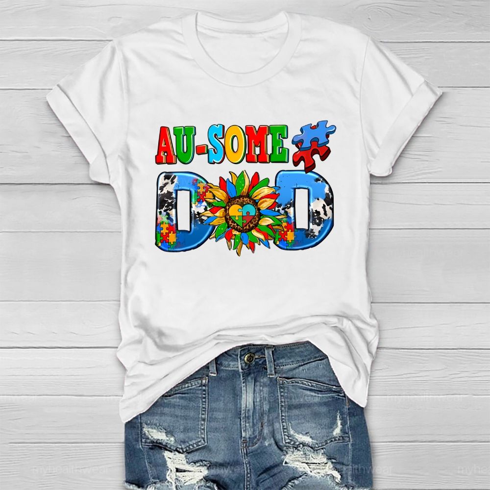 Personalized Ausome Dad Healthwear T-shirt