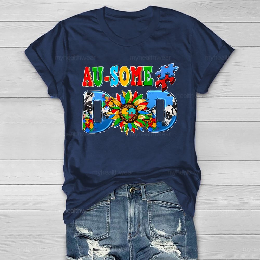 Personalized Ausome Dad Healthwear T-shirt