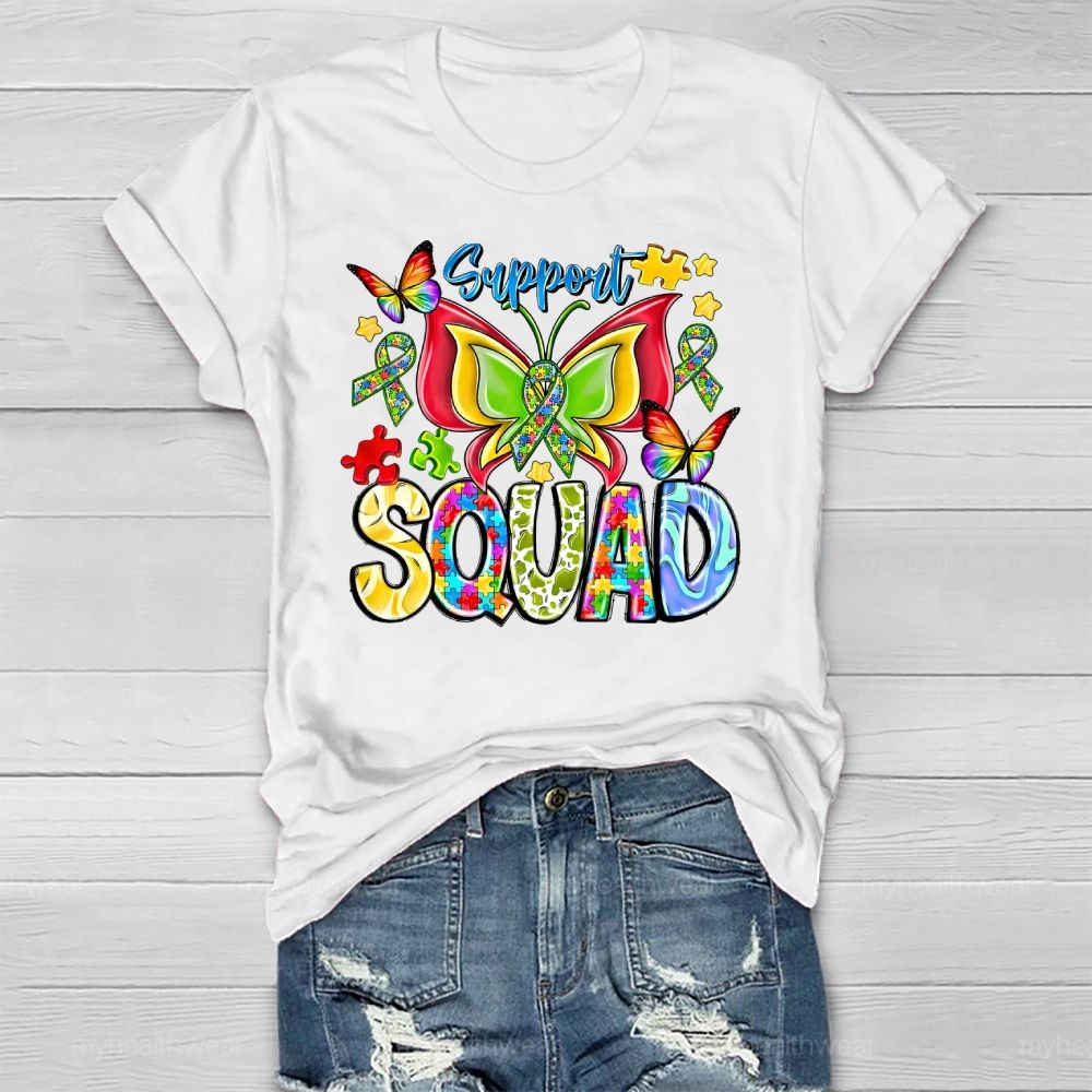 Support Squad Autism Healthwear T-shirt