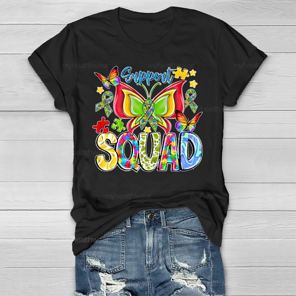 Support Squad Autism Healthwear T-shirt