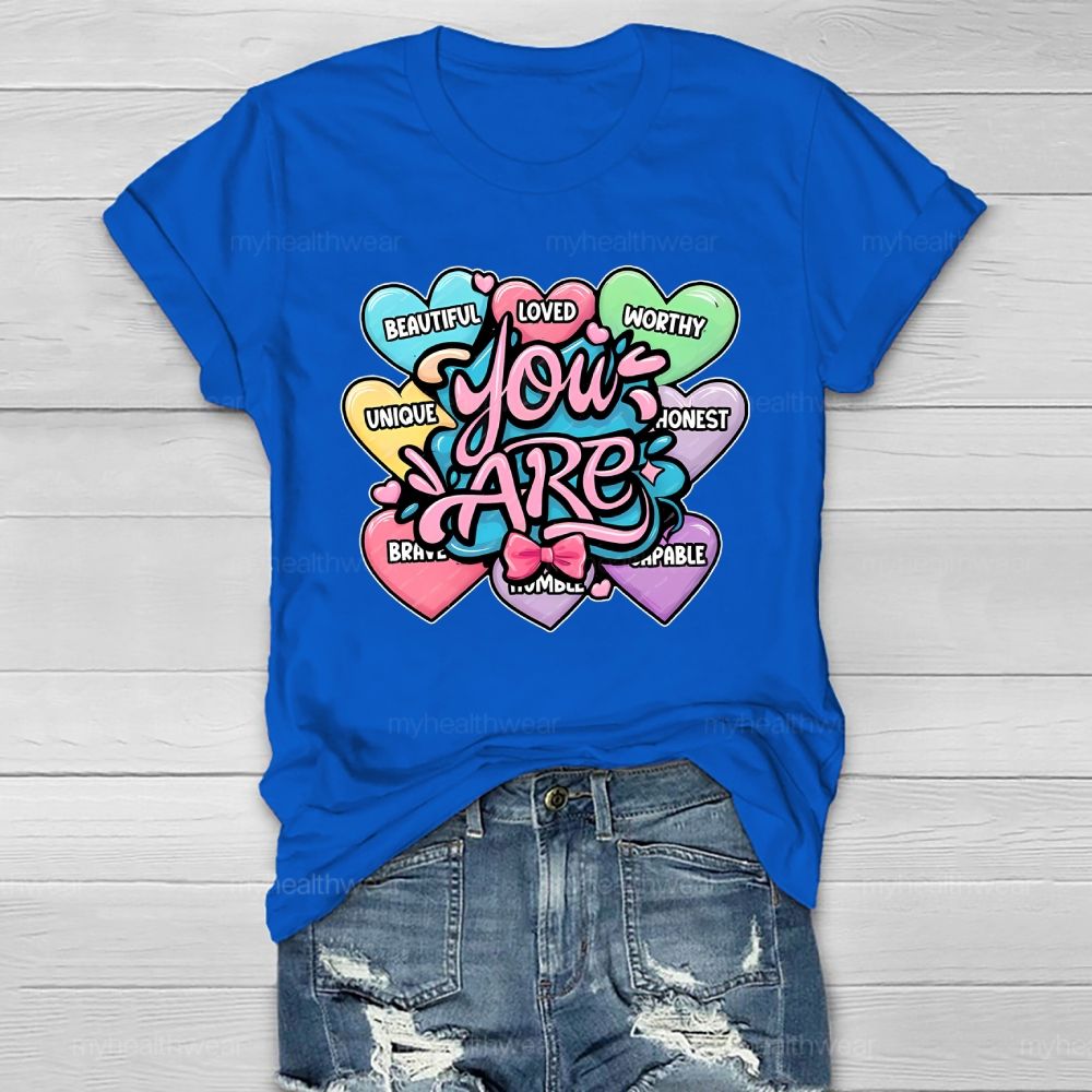 You Are Worthy You Are Loved   Healthwear T-shirt