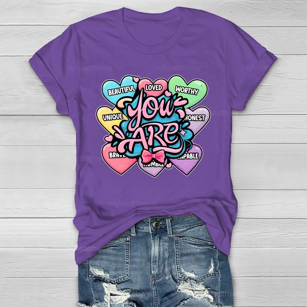 You Are Worthy You Are Loved   Healthwear T-shirt