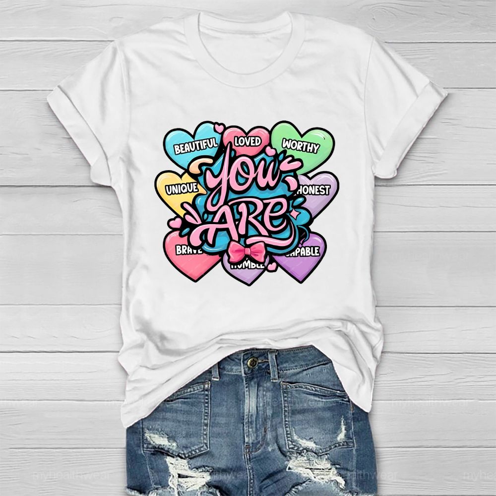 You Are Worthy You Are Loved   Healthwear T-shirt