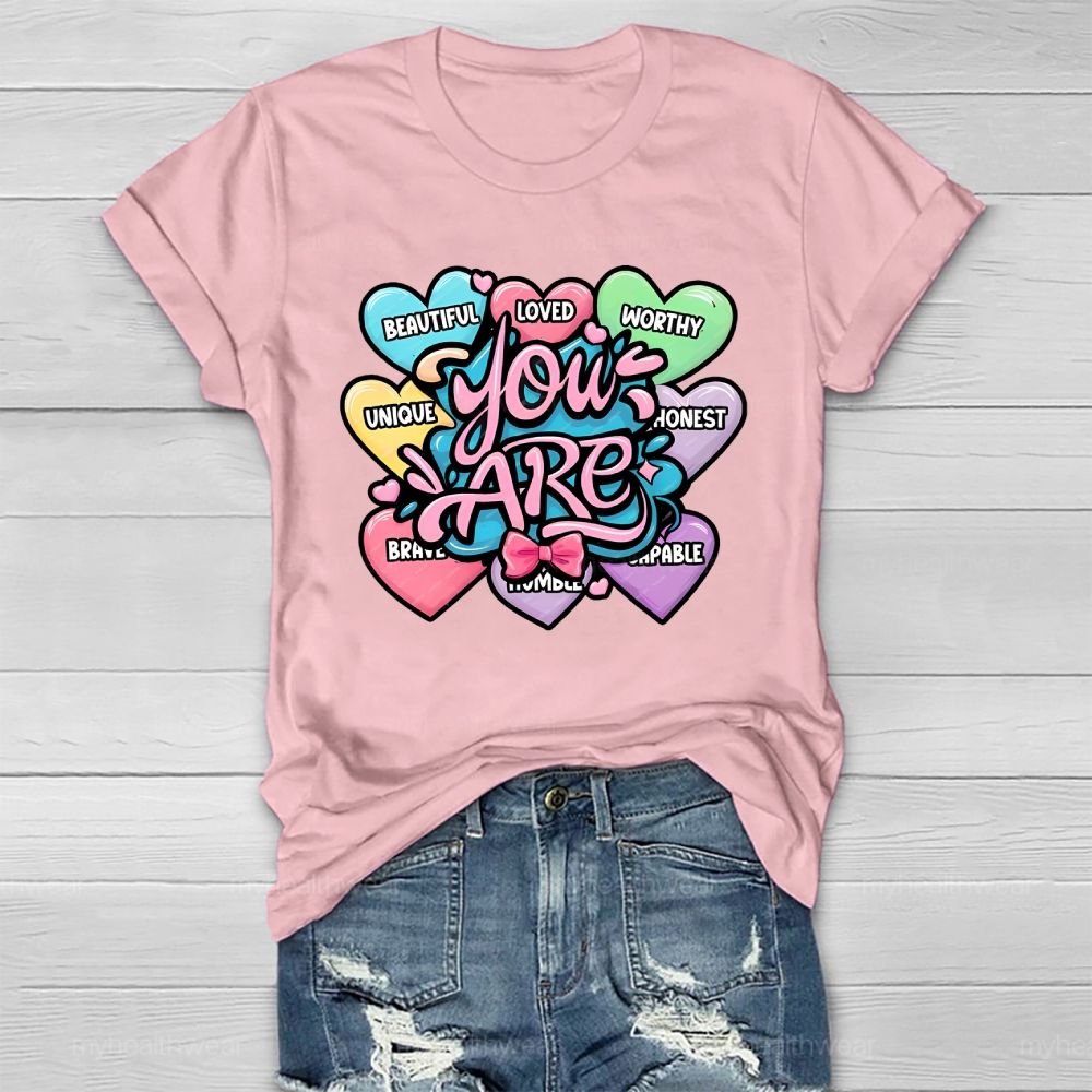 You Are Worthy You Are Loved   Healthwear T-shirt