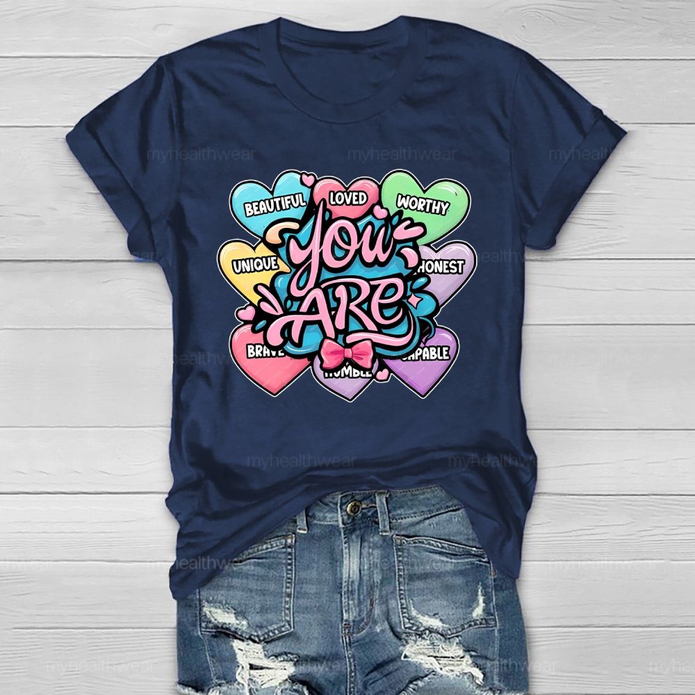 You Are Worthy You Are Loved   Healthwear T-shirt