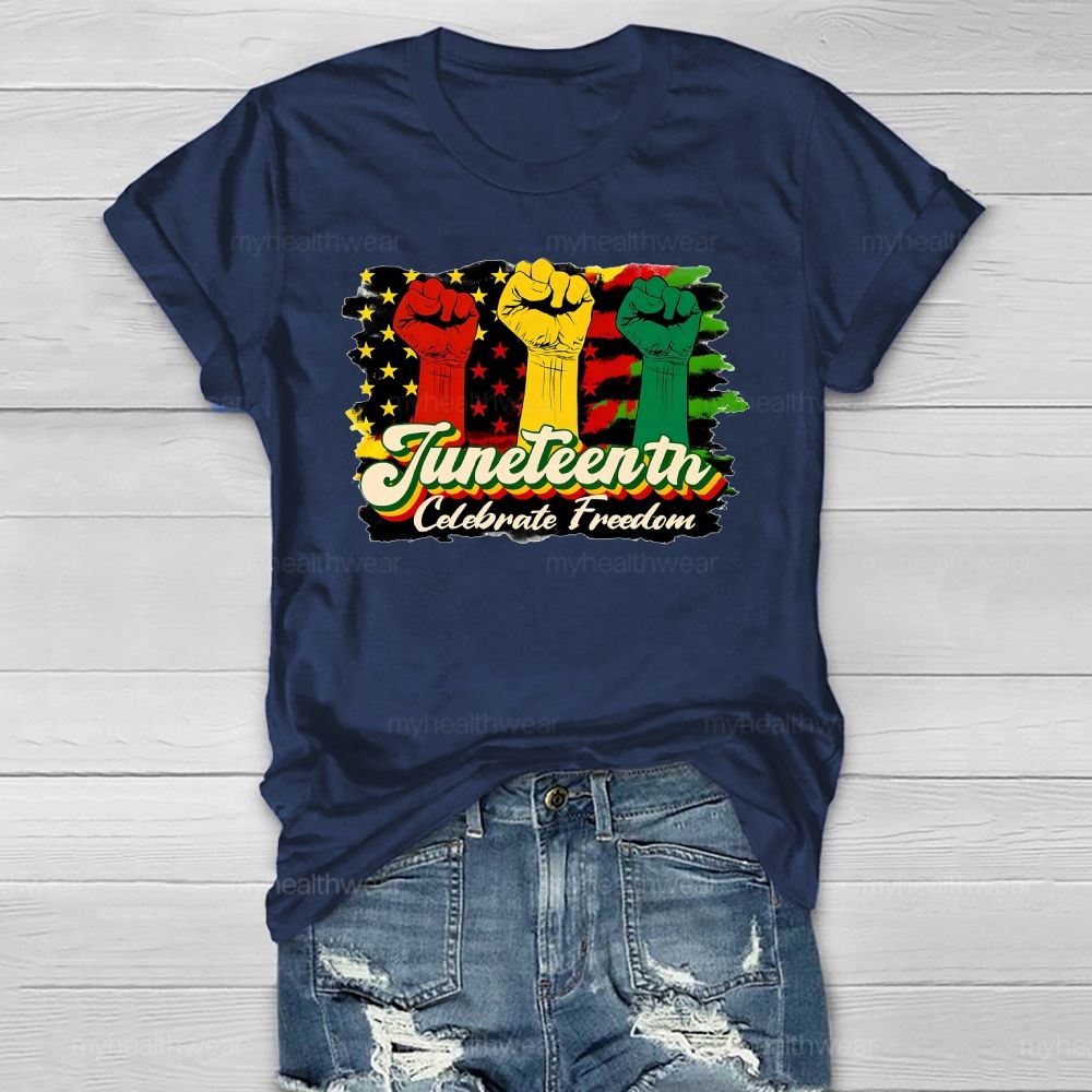 Juneteenth Celebrate Freedom  Healthwear T-shirt