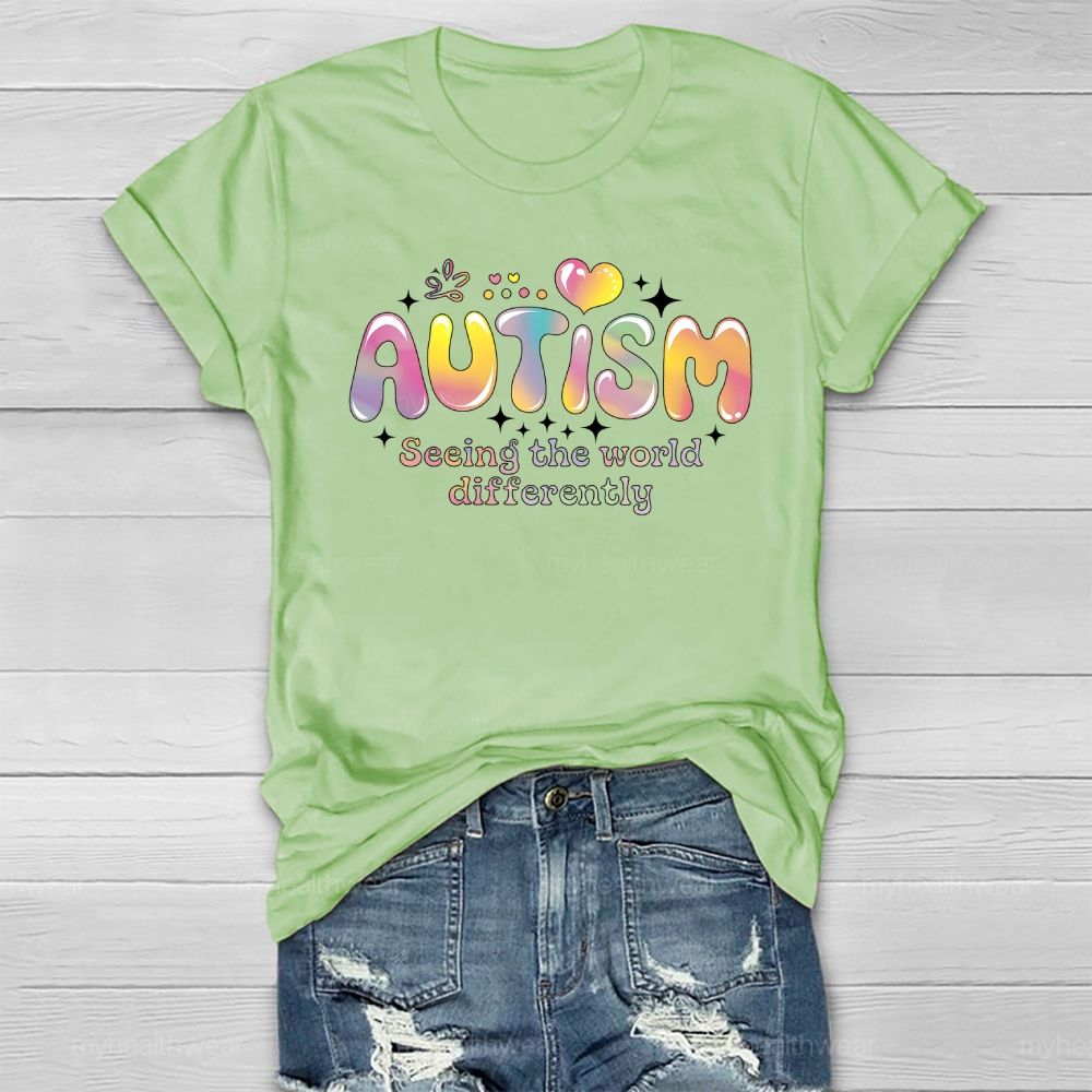 Autism Seeing The World Differently  Healthwear T-shirt