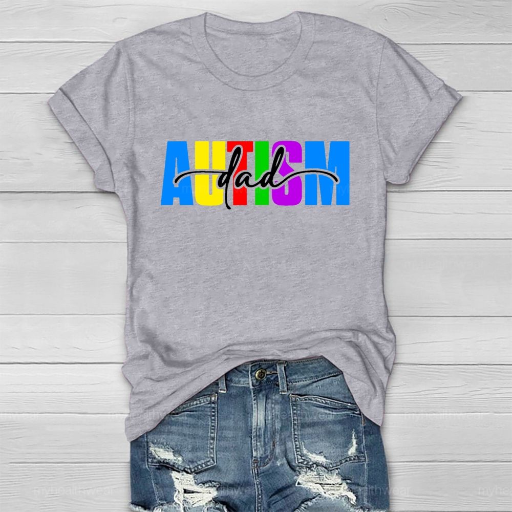 Personalized Autism Dad Healthwear T-shirt