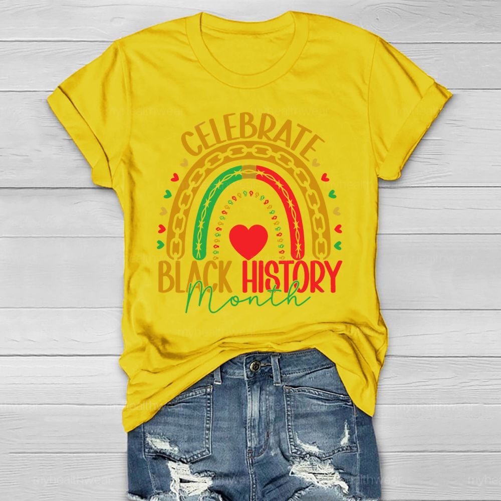 Celebrate Black History Month Healthwear T-shirt