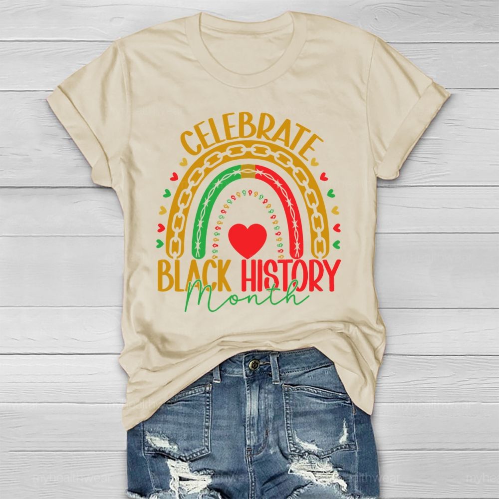 Celebrate Black History Month Healthwear T-shirt