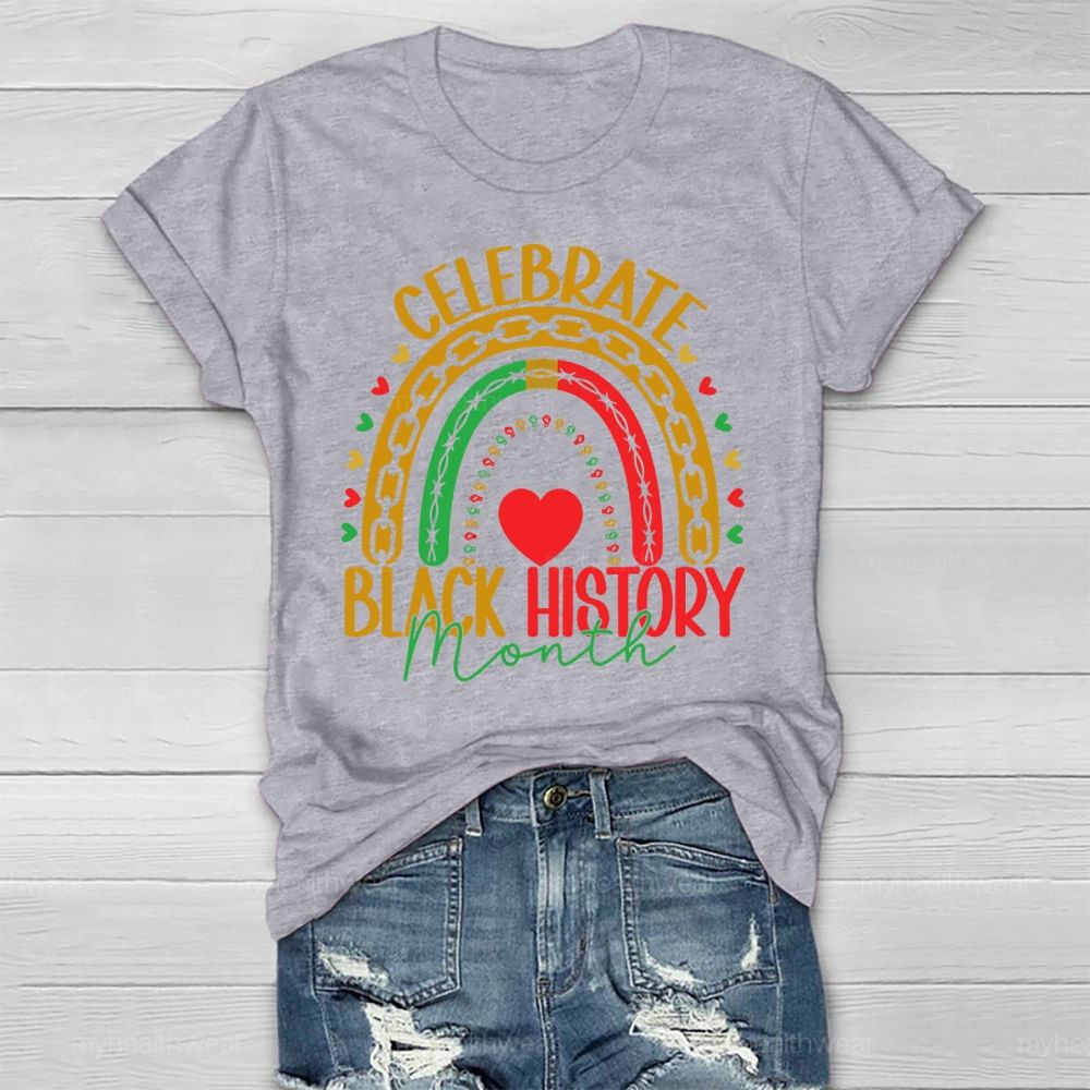 Celebrate Black History Month Healthwear T-shirt