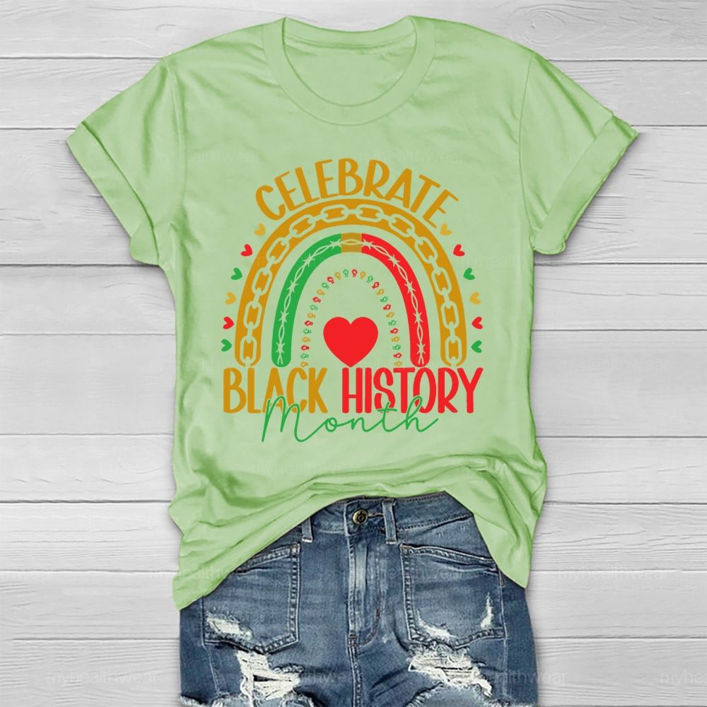 Celebrate Black History Month Healthwear T-shirt