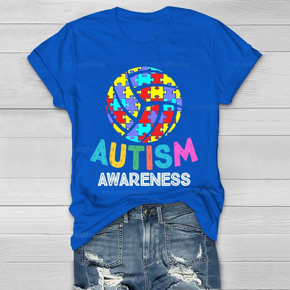 Autism Awareness Puzzle Ball Healthwear T-shirt