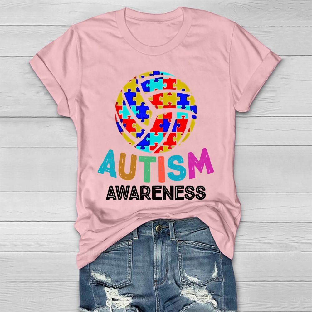 Autism Awareness Puzzle Ball Healthwear T-shirt