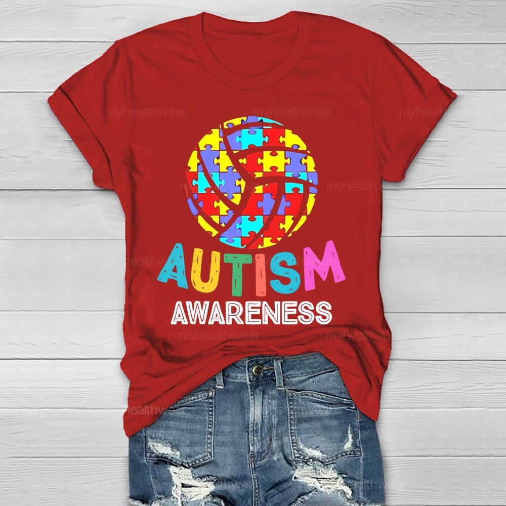 Autism Awareness Puzzle Ball Healthwear T-shirt