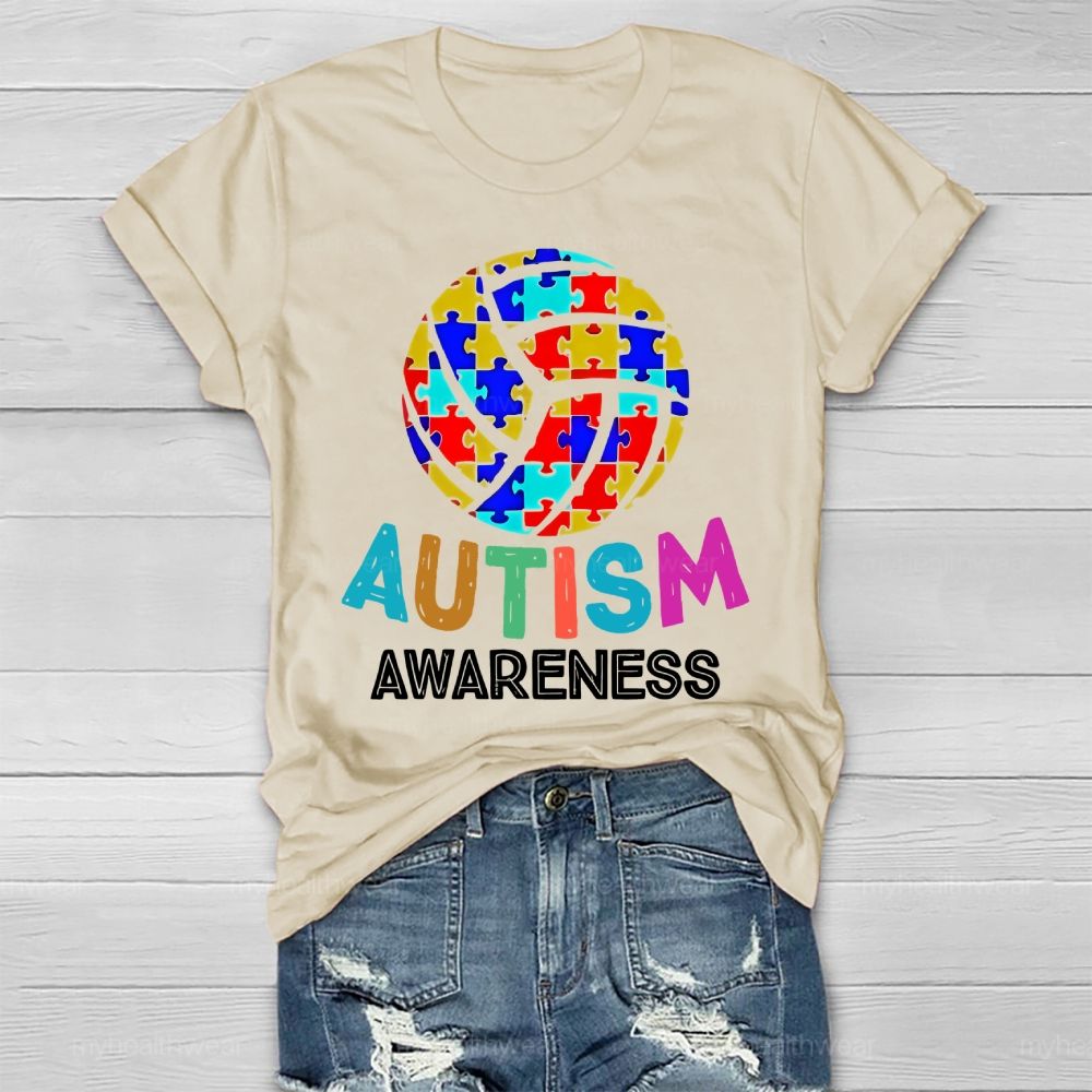 Autism Awareness Puzzle Ball Healthwear T-shirt