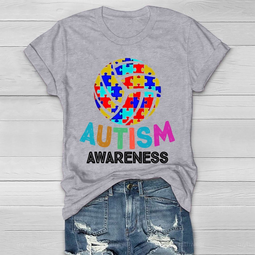 Autism Awareness Puzzle Ball Healthwear T-shirt