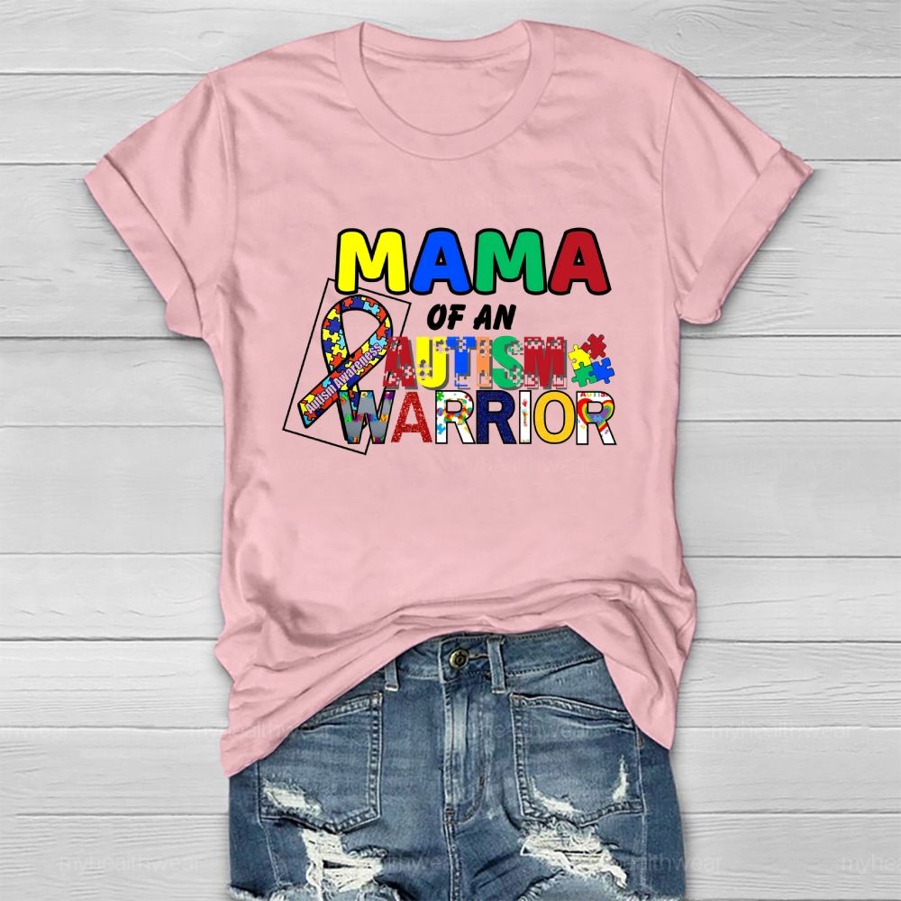 Personalized Mama Of An Autism Warrior Healthwear T-shirt