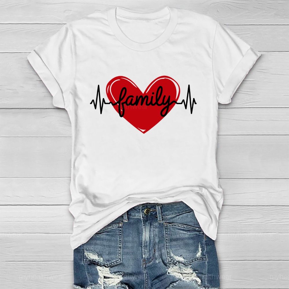 Heart Family Healthwear T-shirt