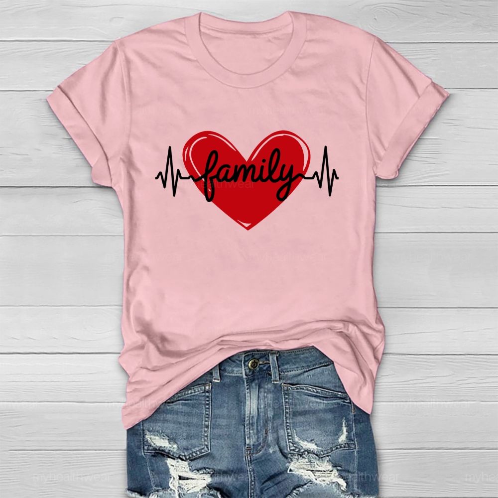 Heart Family Healthwear T-shirt