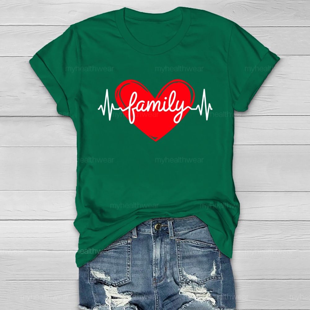 Heart Family Healthwear T-shirt