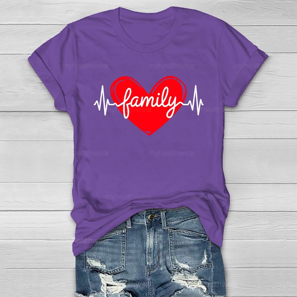Heart Family Healthwear T-shirt