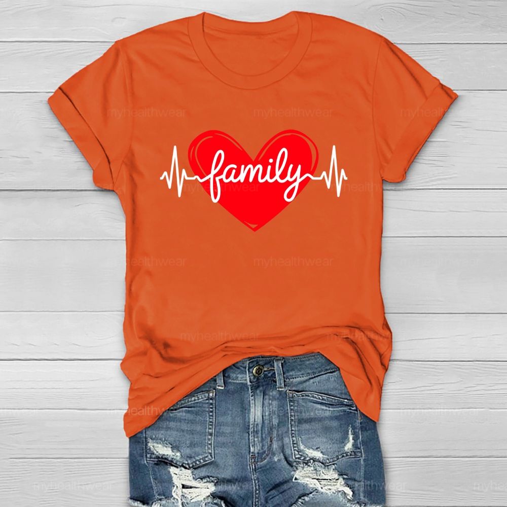 Heart Family Healthwear T-shirt