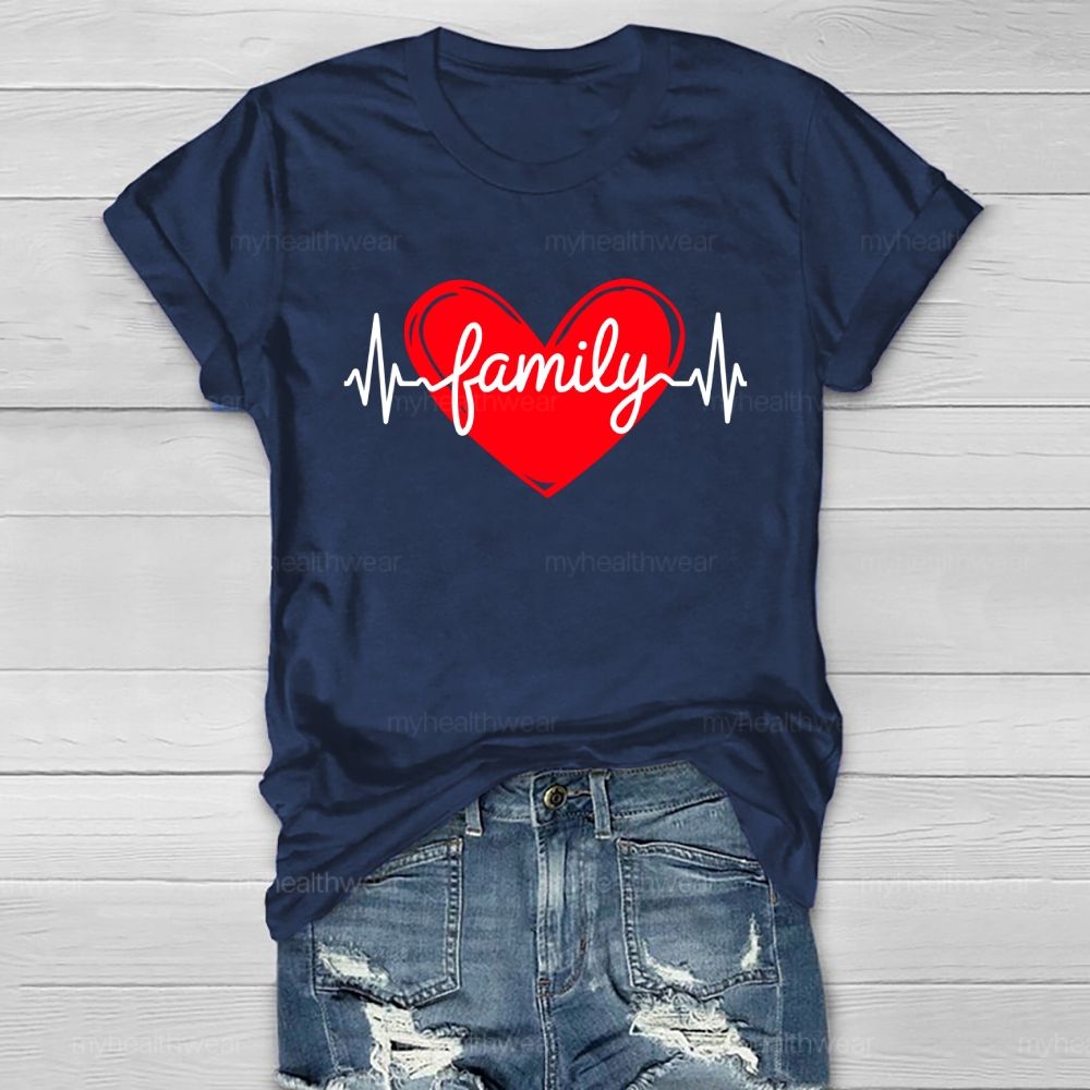 Heart Family Healthwear T-shirt