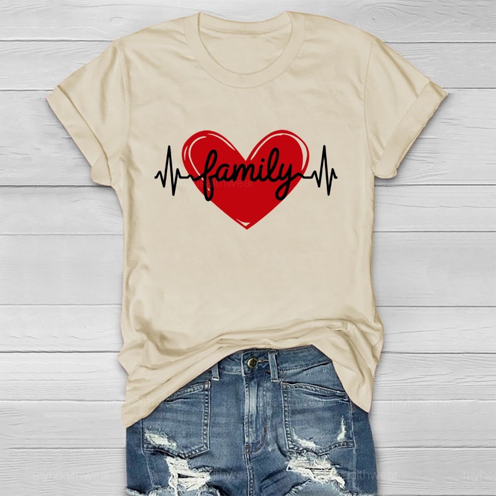 Heart Family Healthwear T-shirt