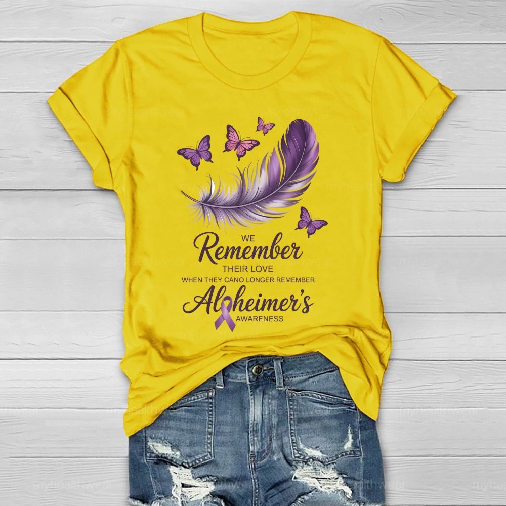 We Remember Their Love Alzheimer Healthwear T-shirt