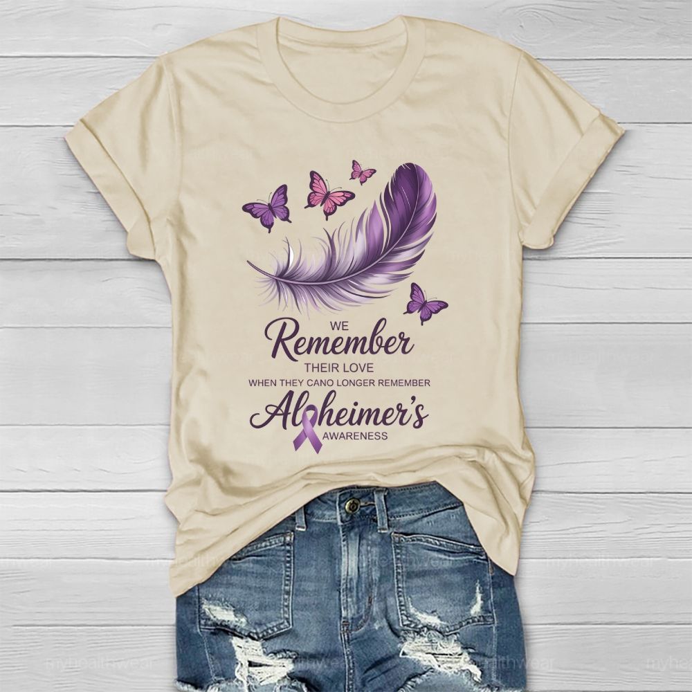 We Remember Their Love Alzheimer Healthwear T-shirt