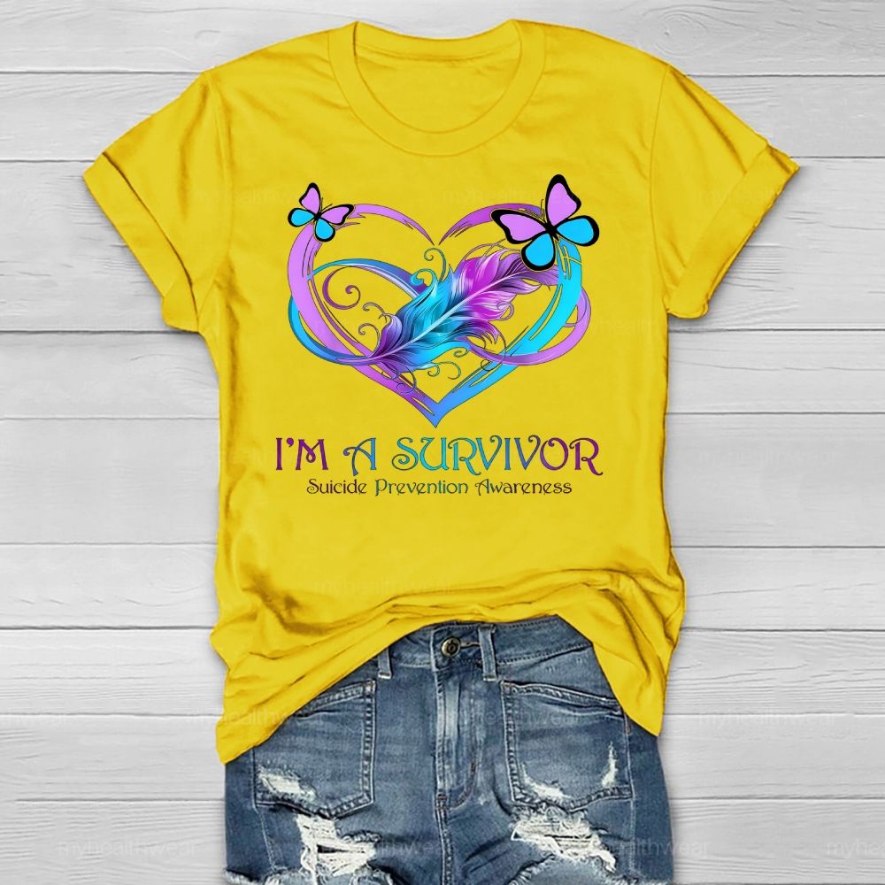 I'm A Survivor  Suicide Prevention Awareness Healthwear T-shirt
