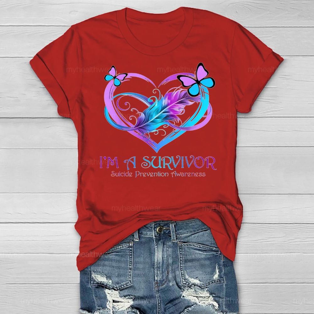 I'm A Survivor  Suicide Prevention Awareness Healthwear T-shirt