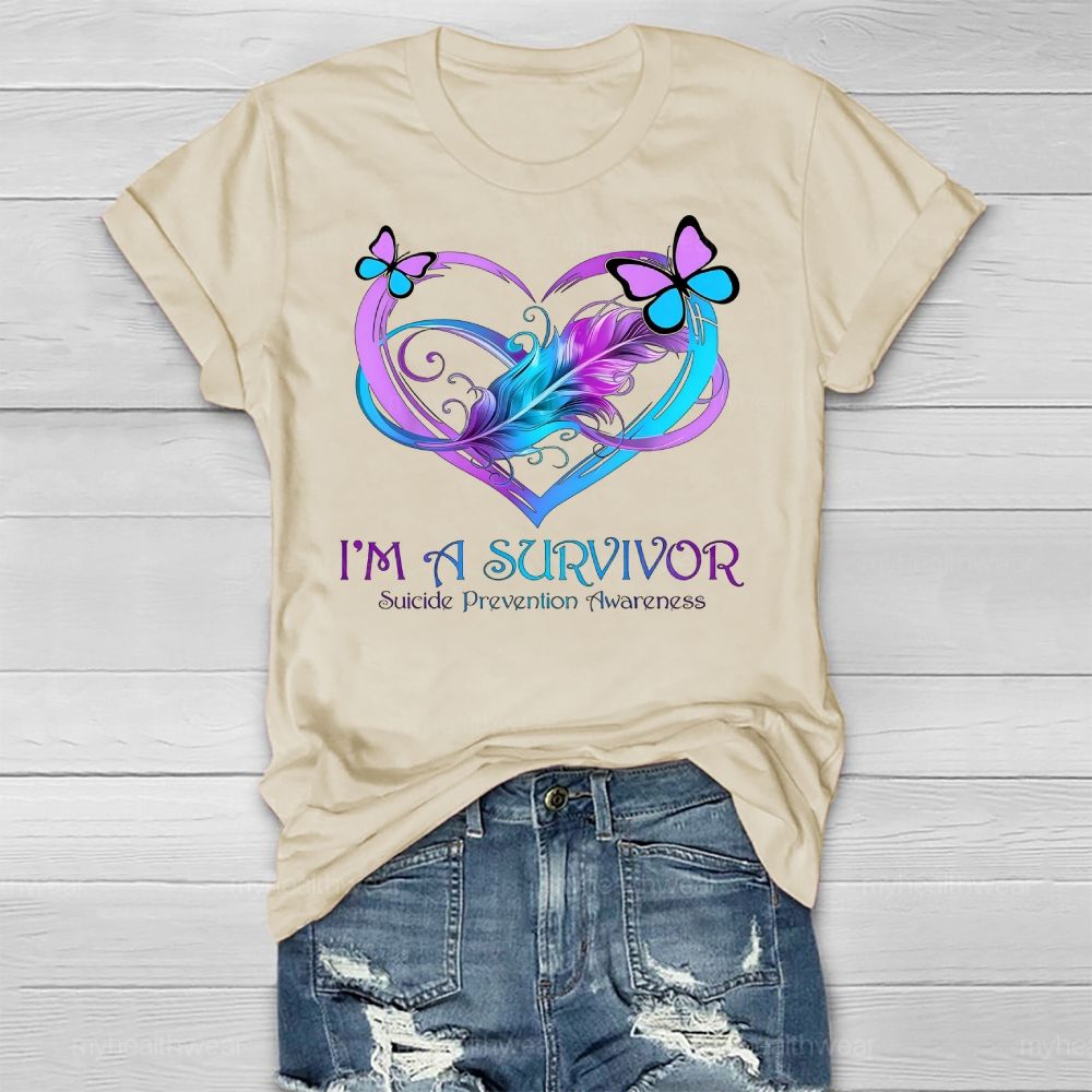 I'm A Survivor  Suicide Prevention Awareness Healthwear T-shirt