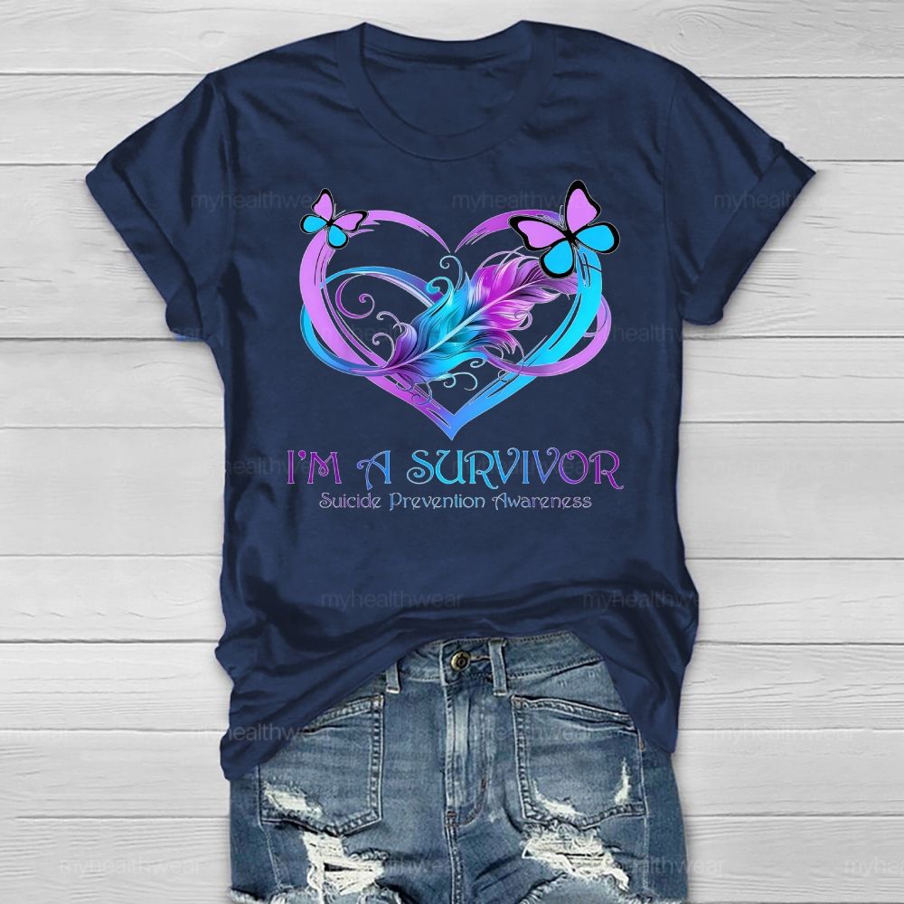 I'm A Survivor  Suicide Prevention Awareness Healthwear T-shirt