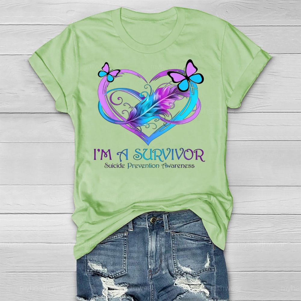 I'm A Survivor  Suicide Prevention Awareness Healthwear T-shirt