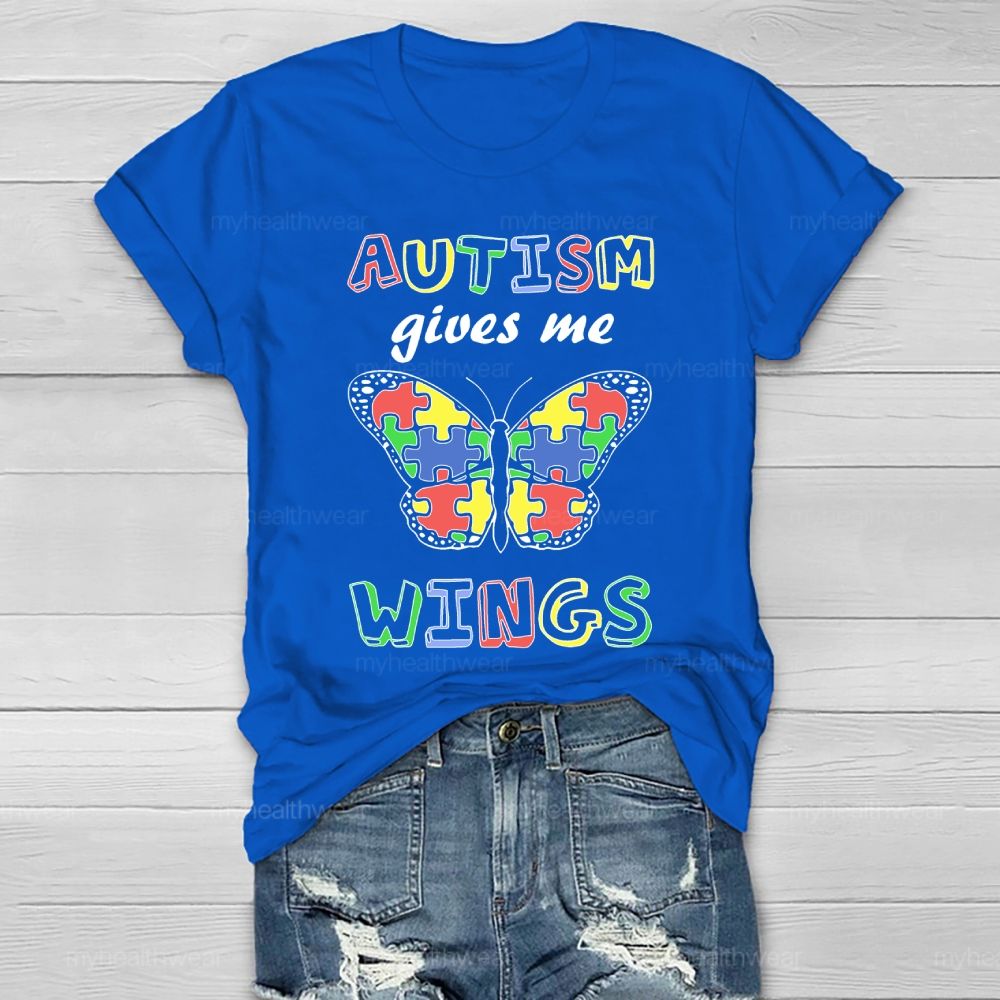 Autism Gives Me Wings  Healthwear T-shirt